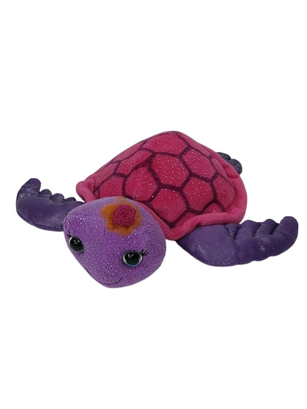 First Main Fanta Sea Tallulah Turtle Plush Purple Pink Glitter Sparkle Toy 7 in